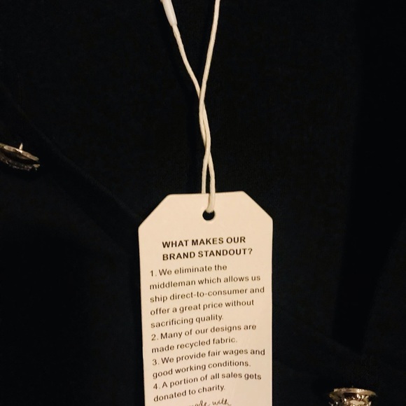 Made with Love Christmas top nwt size S recycled fabric - Picture 5 of 8